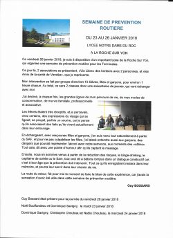 Photo cpte rendu prevention routiere du 23 au 26.01.2018