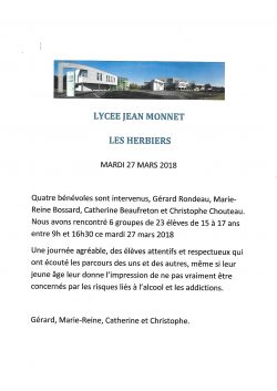 Lycée Jean Monnet 27.03.2018