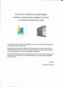 collège Chantonnay 19.04.2018