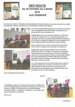 DEFI ROUTE Les Herbiers 28.02 au 2.03.2019(1)