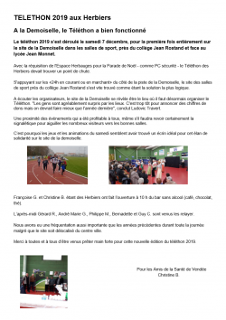 image téléthon 2019