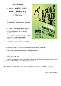 9) Conférence Sallertaine Osons Parler du suicide 7.09.2021