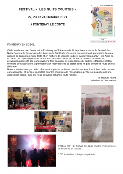 image Festival Les Nuits Courtes 22 23 24 10 2021